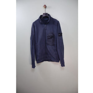 Stone Island Navy Ghost Zipped Jumper