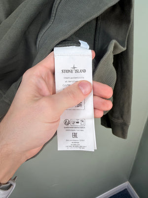 Stone Island Green 1/4 Zip Jumper