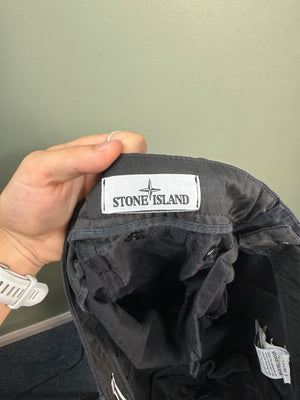 Stone Island Black RE-T Cargo Bottoms