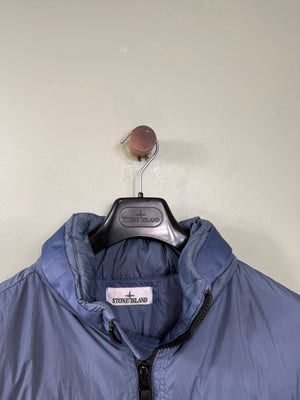 Stone Island Blue Crinkle Reps Down Jacket