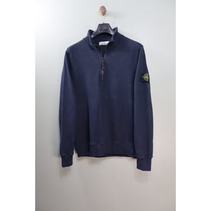 Stone Island Navy 1/4 Zip Jumper