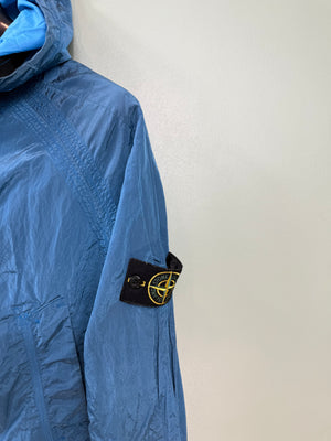 Stone Island Blue Nylon Metal Jacket