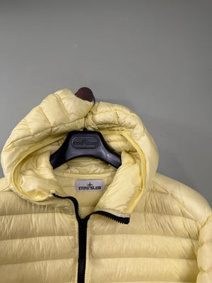 Stone Island Yellow Loom Woven Down Jacket