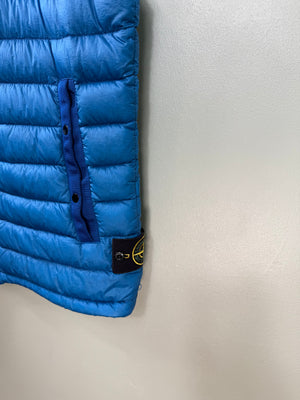 Stone Island Blue Garment Dyed Down Gilet
