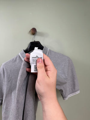 Stone Island Grey Slim Fit Polo