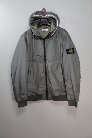 Stone Island Green Crinkle Reps Primaloft Jacket
