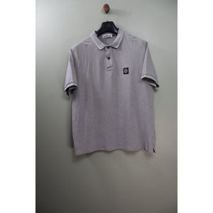 Stone Island Grey Slim Fit Polo
