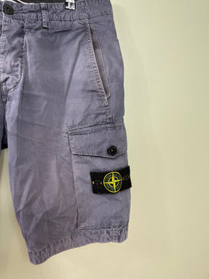 Stone Island Purple SL Cargo Shorts