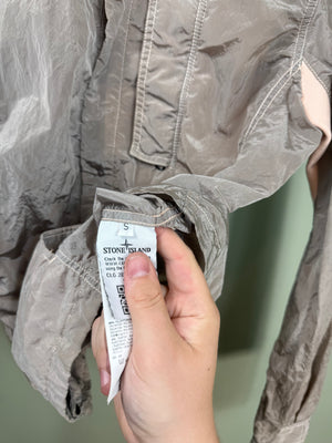 Stone Island Silver Nylon Metal Overshirt
