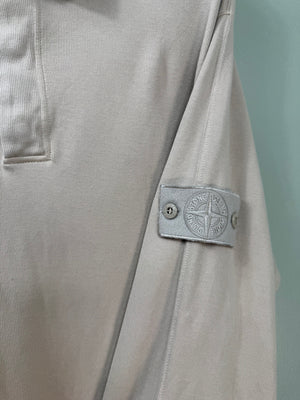 Stone Island Beige Ghost 1/4 Zip Jumper