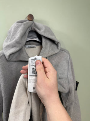 Stone Island Grey Zipped Hoodie
