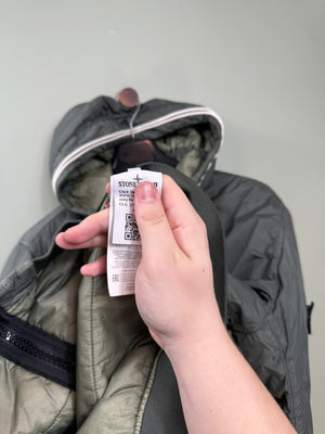 Stone Island Green Crinkle Reps Primaloft Jacket