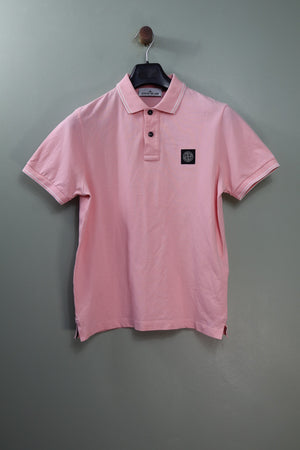 Stone Island Pink Polo Shirt