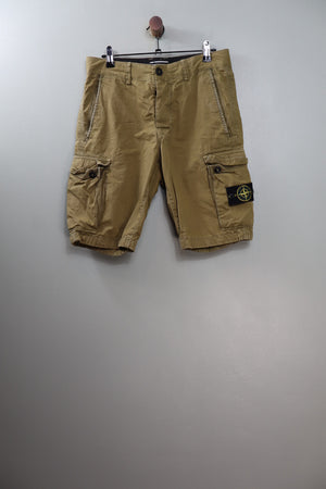 Stone Island Green SL Cargo Shorts
