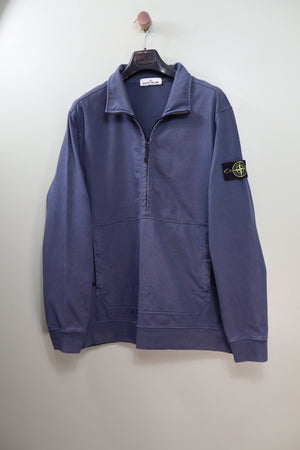 Stone Island Navy 1/4 Zip Jumper