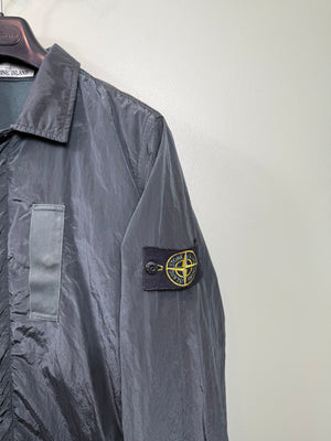 Stone Island Dark Green Nylon Metal Overshirt