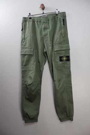 Stone Island Green RE-T Cargo Bottoms