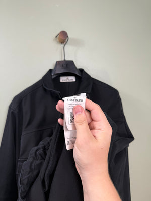 Stone Island Black 1/2 Zip Smock