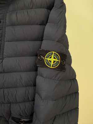 Stone Island Navy Loom Woven Down Jacket