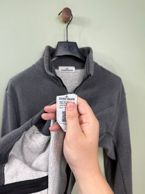 Stone Island Charcoal Grey Zipped Jumper
