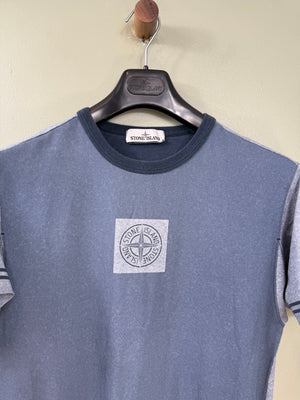 Stone Island Blue Two Tone T-Shirt