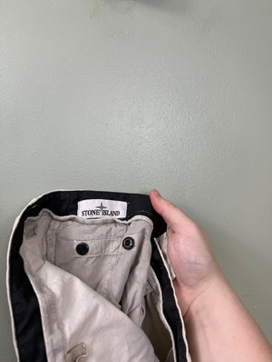 Stone Island Beige RE-T Cargo Bottoms