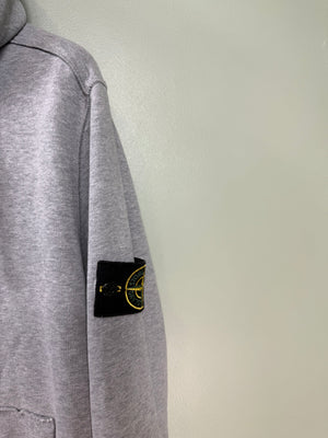 Stone Island Grey Zipped Hoodie