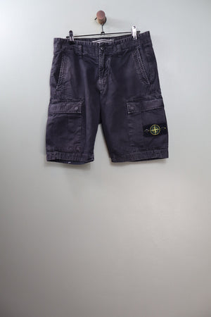 Stone Island Black SL Cargo Shorts