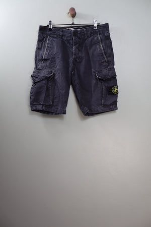 Stone Island Black SL Cargo Shorts