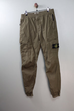 Stone Island Khaki RE-T Cargo Bottoms