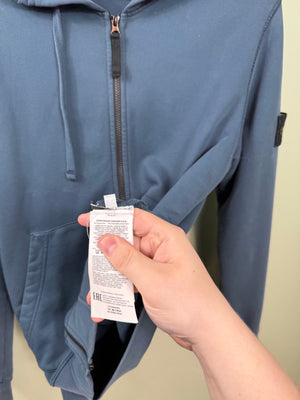 Stone Island Deep Blue Zipped Hoodie