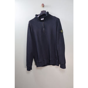 Stone Island Black 1/4 Zip Jumper