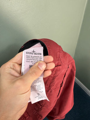 Stone Island Red SL Cargo Shorts