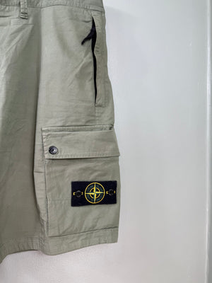 Stone Island Green SL Cargo Shorts