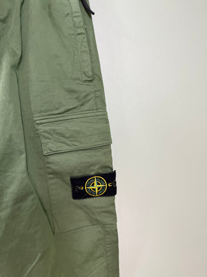 Stone Island Green RE-T Cargo Bottoms