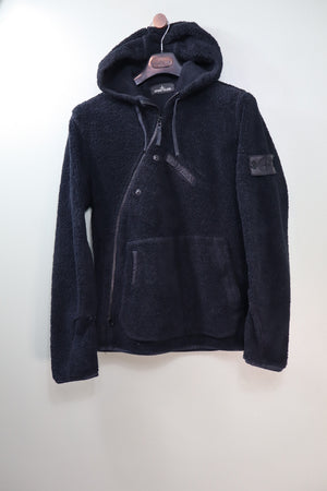 Stone Island Black Shadow Project Teddy Fleece Zipped Hoodie