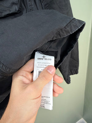 Stone Island Black Hooded Overshirt