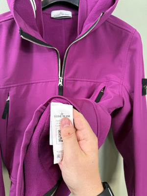 Stone Island Purple Soft Shell Jacket