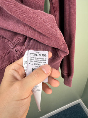 Stone Island Red Zipped Hoodie