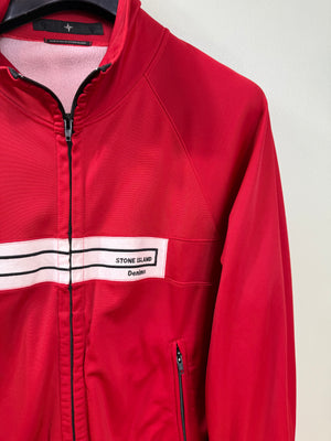 Stone Island Red Denims Track Jacket