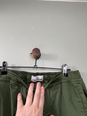 Stone Island Green RE-T Cargo Bottoms