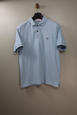 Stone Island Baby Blue Regular Fit Polo
