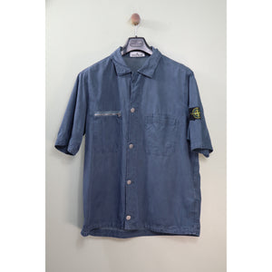 Stone Island Blue Short Sleeve Overshirt