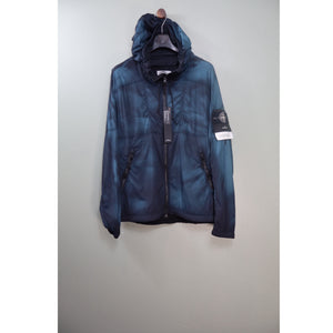 Stone Island Blue Skin Touch Corrosion Treatment Jacket