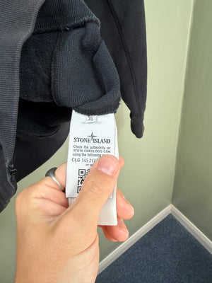 Stone Island Black Zipped Hoodie