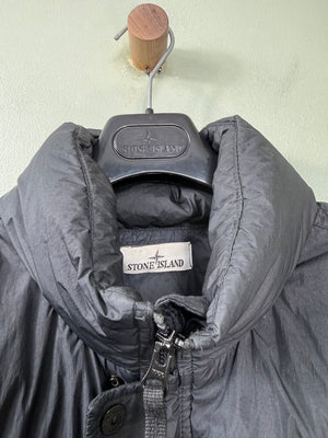 Stone Island Black Crinkle Reps Down Gilet