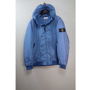 Stone Island Blue Crinkle Reps With Primaloft Jacket