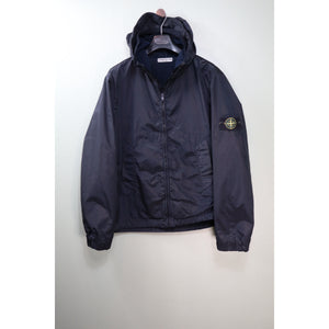Stone Island Navy Nylon Shimmer Jacket