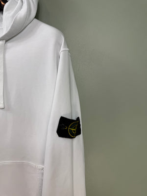 Stone Island White Hoodie