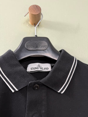Stone Island Black Polo Shirt